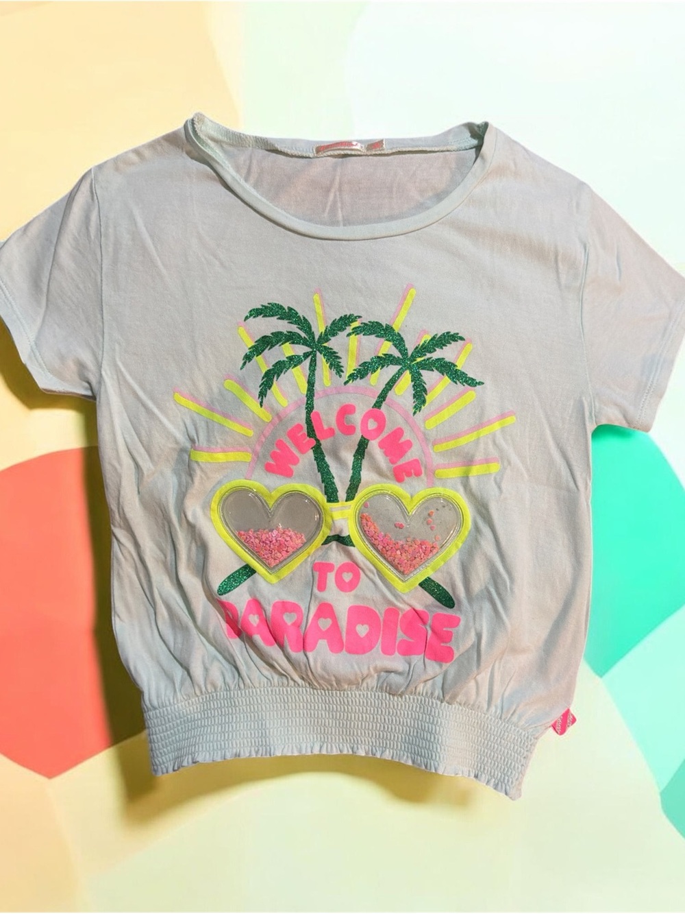 Billieblush Light Pink 'Welcome to Paradise' Graphic Tee